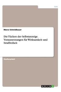 Die Tücken der Selbstanzeige. Voraussetzungen für Wirksamkeit und Straffreiheit