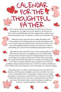 Calendar For The Thoughtful Father