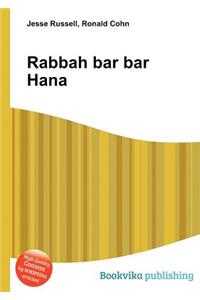 Rabbah Bar Bar Hana