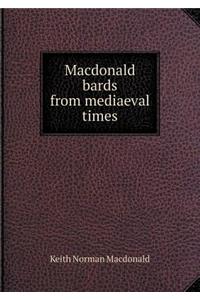 MacDonald Bards from Mediaeval Times