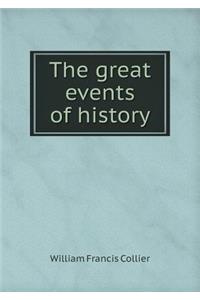 The great events of history