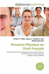 Personne Physique En Droit Francais