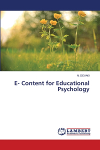 E- Content for Educational Psychology