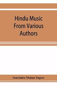 Hindu music from various authors