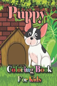 Puppy Coloring Book For Kids