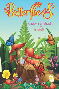 Butterflies Coloring Book For Adults