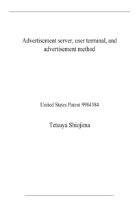 Advertisement server, user terminal, and advertisement method