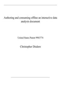 Authoring and consuming offline an interactive data analysis document