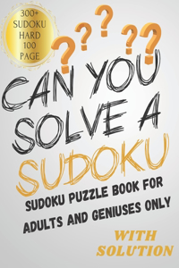 Can You Solve a Sudoku