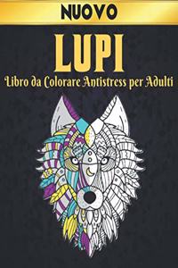 Libro da Colorare Antistress Adulti Lupi
