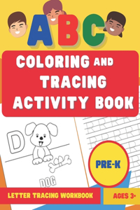 ABC Coloring and Tracing Activity Book