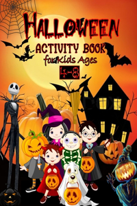 Halloween Activity Book for Kids Ages 4-8