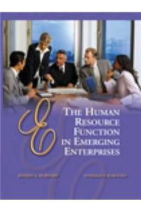 The Human Resource Function in Emerging Enterprises