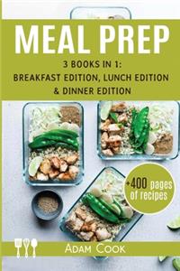 Meal Prep 3 books in 1