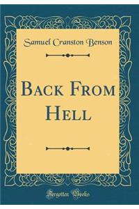 Back from Hell (Classic Reprint)