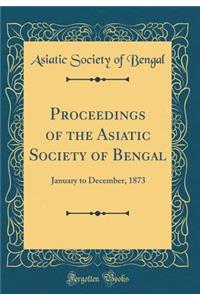 Proceedings of the Asiatic Society of Bengal: January to December, 1873 (Classic Reprint)