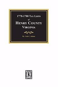 Tax Lists of Henry County, Virginia, 1778-1880