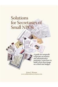 Solutions for Secretaries of Small Npo's