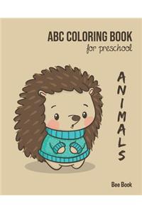 Animals ABC Coloring Book For Preschool