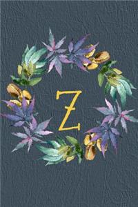 Z: Monogrammed Medical Cannabis Log Book Journal - Perfect For Medicinal Marijuana Users