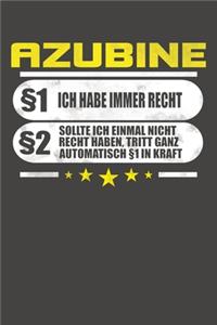 Azubine §1 Ich Habe Immer Recht §2 Sollte Ich Einmal Nicht Recht Haben, Tritt Ganz Automatisch §1 In Kraft