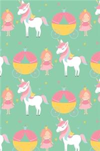 Princess with Unicorn Notebook
