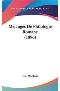 Melanges De Philologie Romane (1896)