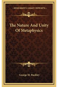 Nature And Unity Of Metaphysics