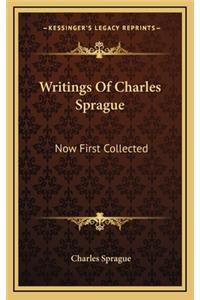 Writings of Charles Sprague