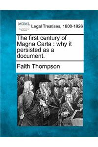 First Century of Magna Carta