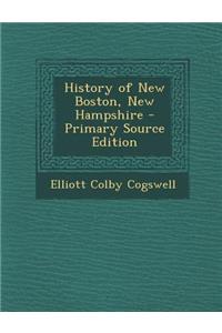 History of New Boston, New Hampshire