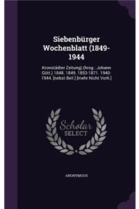 Siebenbürger Wochenblatt (1849-1944