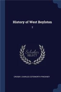 History of West Boylston