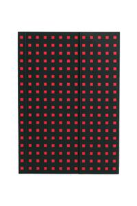 Black on Red (Quadro) B6 Unlined Notebook