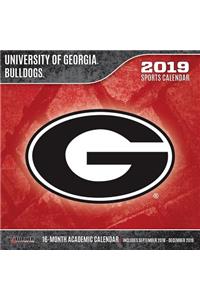 Georgia Bulldogs 2019 12x12 Team Wall Calendar