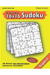 16x16 Buchstaben Super-Sudoku 01