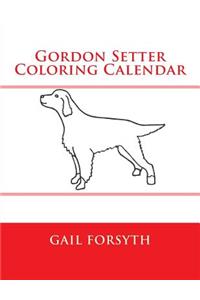 Gordon Setter Coloring Calendar