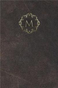 Monogram M Any Day Planner Journal