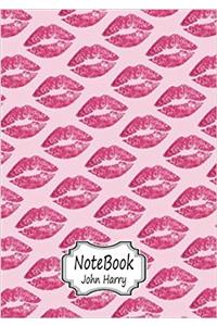 Kiss Pattern: Notebook Journal Diary