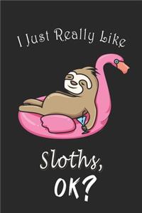 I Just Really like Sloths, OK ? Journal