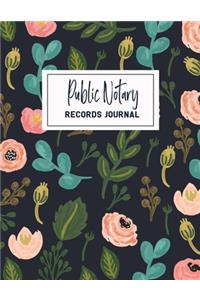 Public Notary Records Journal