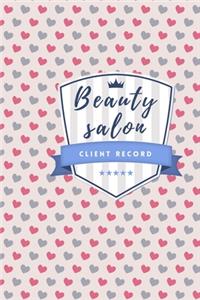 Beauty salon client record
