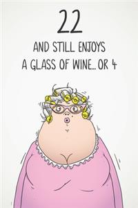 22 And Still Enjoys A Glass Of Wine... Or 4