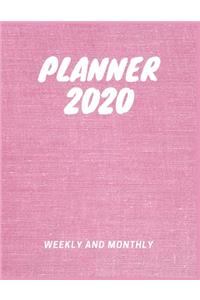 Planner 2020 Weekly And Monthly