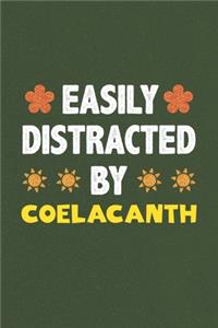 Easily Distracted By Coelacanth: Coelacanth Lovers Funny Gifts Dot Grid Journal Notebook 6x9 120 Pages