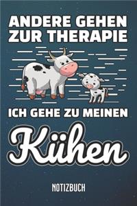 Therapie Kühe Notizbuch