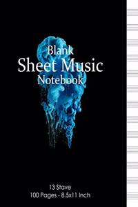 Blank Sheet Music Notebook