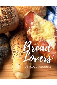 Bread Lovers 100 page Journal