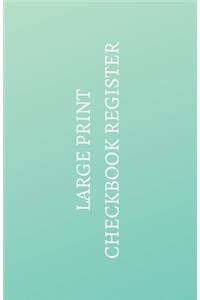 Large Print Checkbook Register
