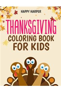 Thanksgiving Coloring Book For Kids